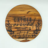 Gather Around Teak Serving Tray