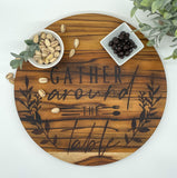 Gather Around Teak Serving Tray